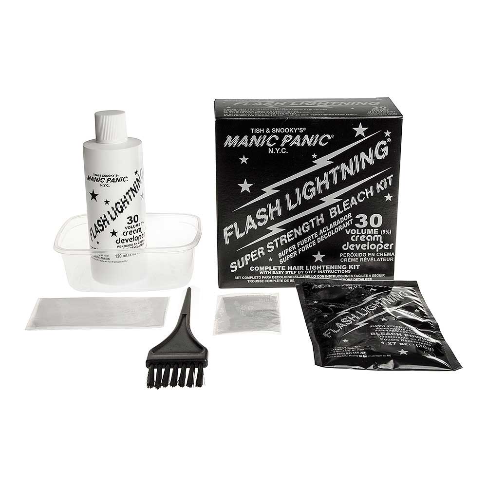 Manic Panic - Flashlightning 30 Volume Haarbleichmittelset - Weiß